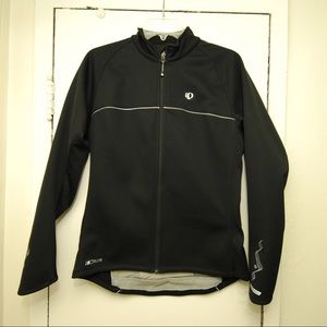 Pearl Izumi Womens Large Elite Softshell Zip Jacket Fleece Windbreaker Reflect